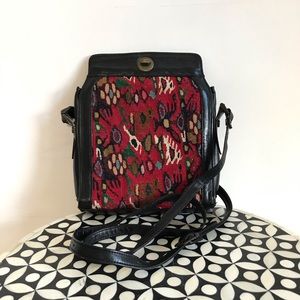 Vintage Tapestry Crossbody Purse